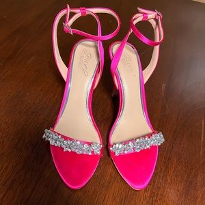 Pink studded heels